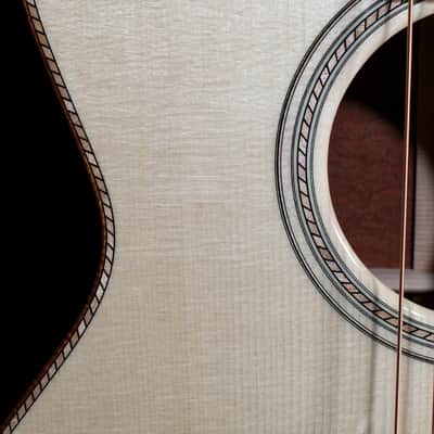 Santa Cruz  Custom OM Hand Made Guitar Quilted Sapele / Moon Spruce image 9
