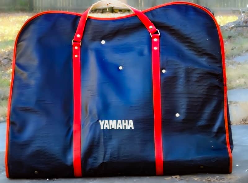 Yamaha CS80 Gig Bag/hardware case RARE ORIG IN EX COND! 70s - Red/black image 1