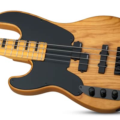 Schecter Model-T Session LH Aged Natural Satin ANS B-Stock Left-Handed Bass Model T image 2