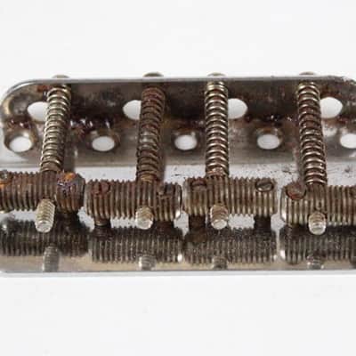 1966 Vintage Fender Precision Bass/Telecaster/Jazz Bass BRIDGE w/Original Screws USA 1960s image 4