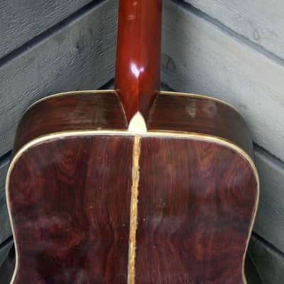 1975 Yairi YW-600 Dreadnought Guitar New Jacaranda Natural+Vintage Hard Case Bargain! image 8