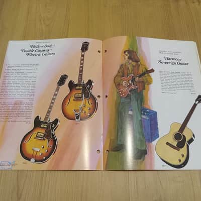 Vintage 1972 Harmony Instrument Catalog! Rare, Original Case Candy, Paperwork! image 8