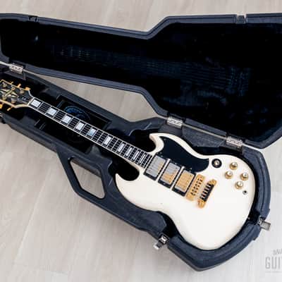 1978 Gibson SG Custom 3-Pickup Vintage Guitar Alpine White w/ T Tops, Case image 22