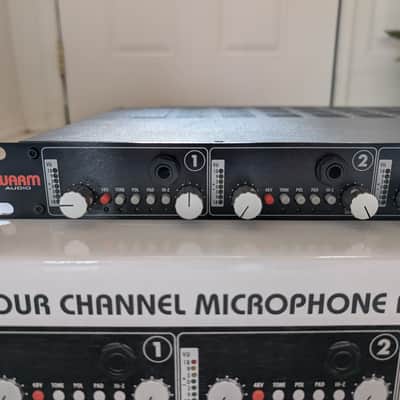 Warm Audio WA-412 4-Channel Mic Preamp 2016 - Present - Black image 3