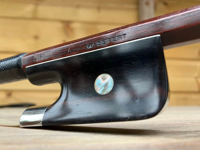 Double Bass French Bow - W Seifert - Pernambuco - New Hair image 1
