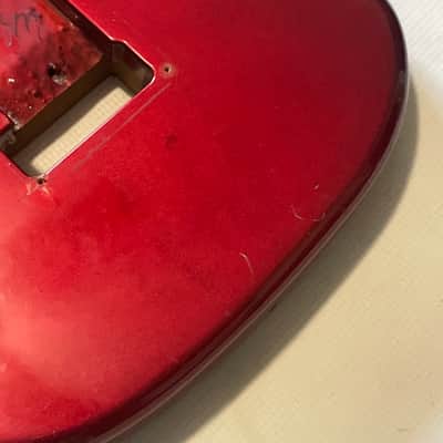 1984 Kramer USA Pacer Deluxe C Series Plate Candy Apple Red Guitar Body Floyd Ready image 17