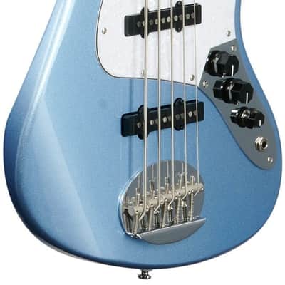 Lakland Skyline 55-60 Custom Laurel Fretboard Bass Guitar, Lake Placid Blue image 8