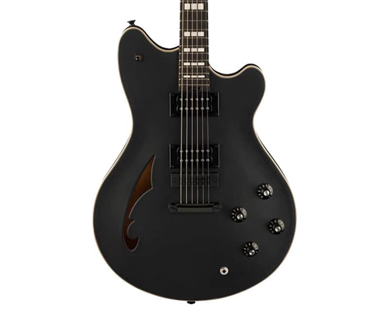 Used EVH SA-126 Special Semi-Hollow Guitar - Stealth Black image 1