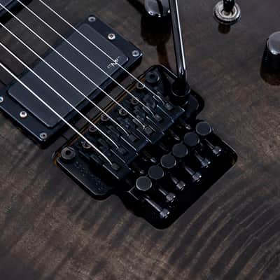 2008 Jackson Stars Soloist SL-TN01EMG Trans Black w/ Flame Maple Top, EMG 81 & Floyd Rose, Japan image 8
