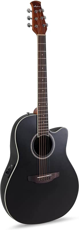 Ovation Applause Mid-depth Acoustic-Electric Guitar - Satin Black image 1