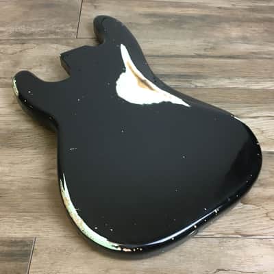 Made to Order - FRANCHIN Jupiter bass body Relic Aged 100% Nitro Lacquer COLOR OVER COLOR (Sunburst/ Black/ White/ Blue/ Green/ Yellow/ Red/ Pink/ Burgundy/ Purple/ Gold/ Silver, etc.) Basswood Poplar Precision-Bass Style Made in Italy image 6