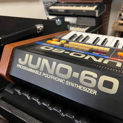 Roland Juno-60 61-Key Polyphonic Synthesizer 1982 - 1984 - Black image 8