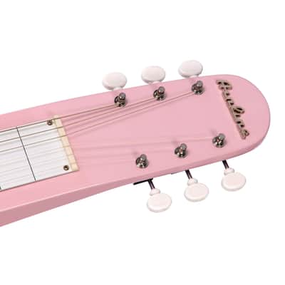 Airline Guitars Lap Steel Shell Pink image 10