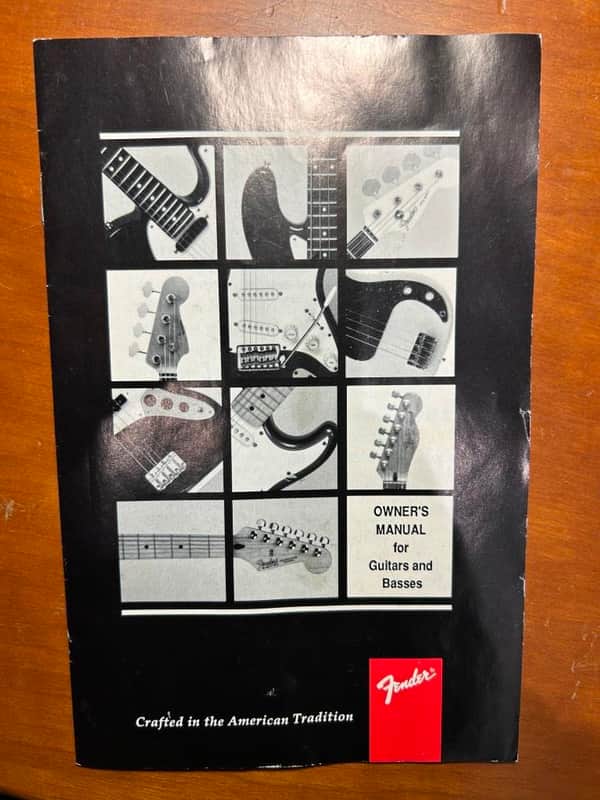 1994 Fender Instruction Manual - All American guitars and basses image 1