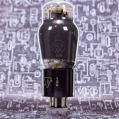 Sylvania 6L6GA Power Tube USA Black Plate D-Getter image 4
