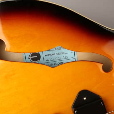 Epiphone 50th Anniversary 1961 Casino E230TDV - Limited Edition - Sunburst image 16