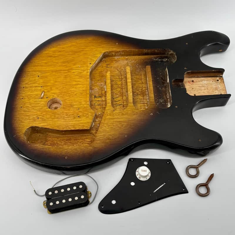 1960s Teisco Del Rey WG-4L Tobacco Burst Guitar Body ★ EVH Frankenstrat Art Project =\//-/= image 1