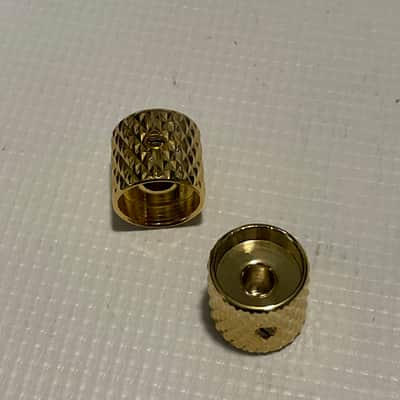 2019 Era MIM Charvel San Dimas Pro Mod Guitar Gold Heavy Knurl Volume Knob Set x2 image 4