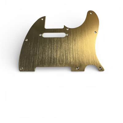 New Light Gold Brushed Anodized Aluminum Telecaster Electric Guitar Replacement Pickguard Tele TL image 1