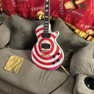 2025 Zakk Wylde inspired Firefly Les Paul Red Bullseye Custom Shop replica image 5