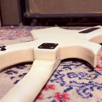 1985 B.C. Rich N.J. Series Warlock w/ Kahler - Made In Japan - Glitter Rock White image 16
