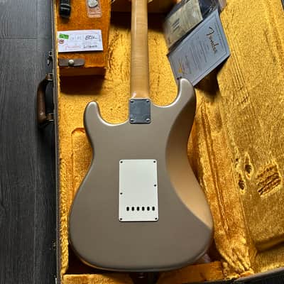 2014 Fender Custom Shop 1964 Stratocaster Shoreline Gold Flamed Maple Neck Closet Classic image 10