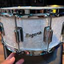 Rogers #37 Dyna-Sonic 6.5x14" Wood Snare Drum with Beavertail Lugs Reissue 2018 - 2020 - White Marine Pearl