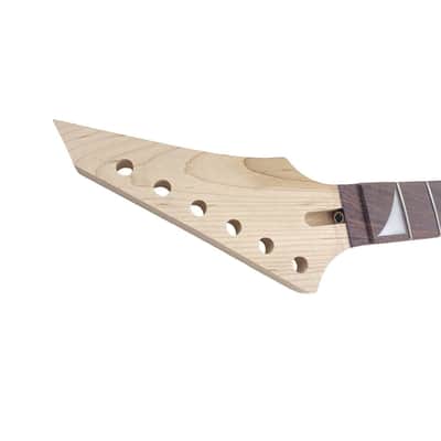 Electric Guitar Neck 24 Fret Rosewood Fretboard, Maple image 3