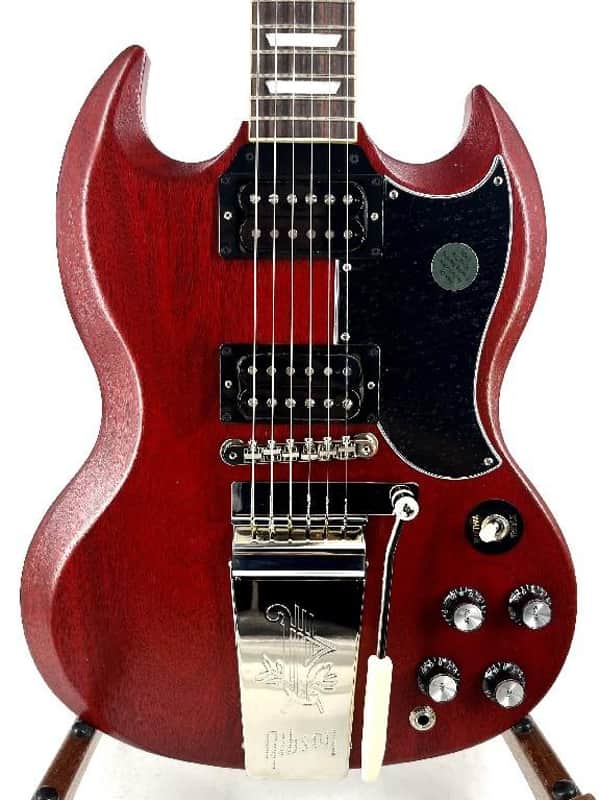 Gibson SG Standard '61 Faded Maestro Vibrola Vintage Cherry Serial #:232220039 image 1
