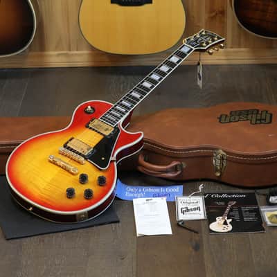 Minty! 1993 Gibson Les Paul Custom Electric Guitar Figured Cherry Sunburst + OHSC image 1
