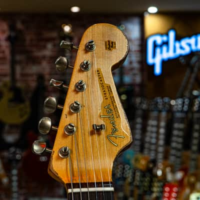 Fender CS 1964 L-Series Strat Heavy Relic 3A RW Limited 2024 - Aged Olympic White image 6
