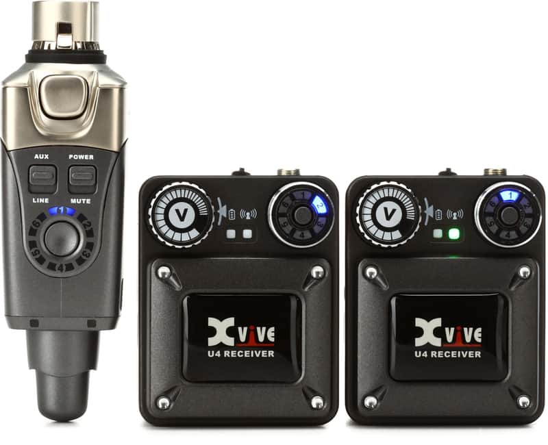Xvive U4R2 Wireless In-Ear Monitoring System with 2 Receivers image 1