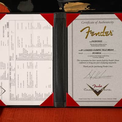 Fender Andy Hicks Masterbuilt 1951 Telecaster Loaded Cunife 2022 image 22
