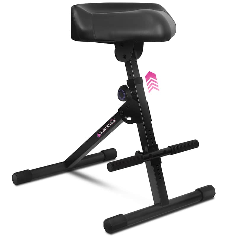 Liquid Stands Guitar Stool, Adjustable Piano Seat - Comfortable Musician Drum Throne Guitar Chair for Adults, Kids, Drummer, Guitarist image 1