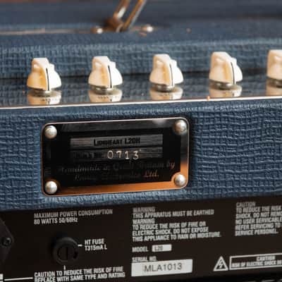 Laney Lionheart L20H 20-Watt Tube Guitar Amp Head - Blue image 5