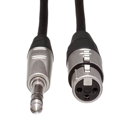 Hosa HXS-010 XLR3F to 1/4" TRS Pro Balanced Interconnect - Black image 2
