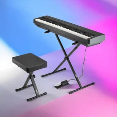 On-Stage KPK6550 Keyboard Stand and Bench Pack with Keyboard Sustain Pedal image 5
