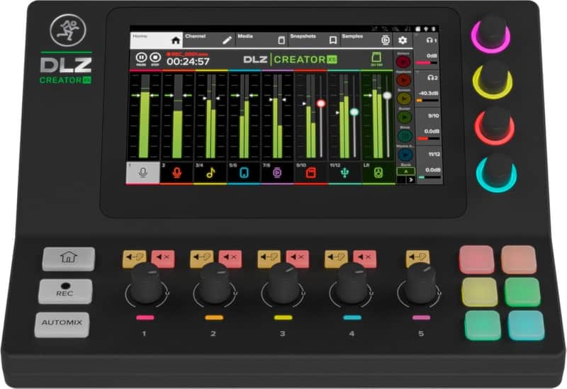Mackie DLZ Creator XS Compact Adaptive Digital Podcast and Streaming Mixer image 1