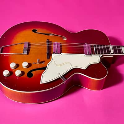 Silvertone 1425 Aristocrat 1955 - cherry sunburst 100% OG image 5
