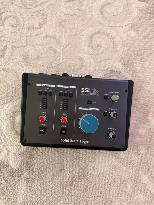 Solid State Logic SSL 2+ USB Audio Interface 2020 - Present - Black image 1