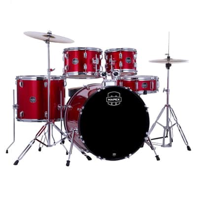Mapex Comet 5pc Drum Kit with Cymbals - 22" Bass Drum-Black image 3