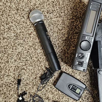 2 Complete Systems-Shure ULXP4 Wireless Tx + Mic + Rx + Cases - Black image 5