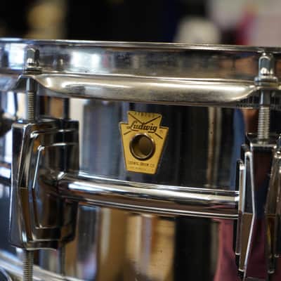 Vintage 1966 Ludwig USA Super Sensitive 5x14" Steel Snare Drum - ALL ORIGINAL image 9