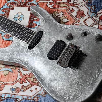 ESP MIJ Original Horizon 1 Limited Edition "Liquid Metal Silver + Ebony" (2025) image 6
