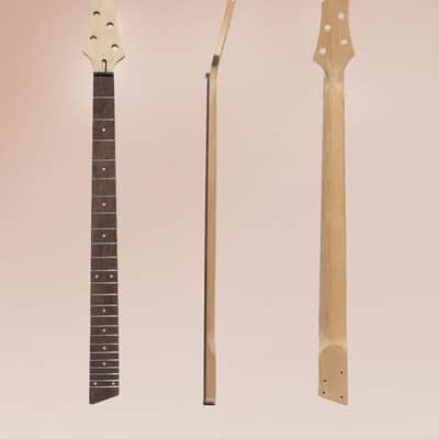DIY Electric Bass Guitar Kits -Roasted Ash Body,Roasted Maple Neck and Ebony Fingerboard - Fully Components Included image 4