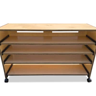Bazel Studio Desk 61 Key 4 Tray Keyboard Cabinet - Maple image 3