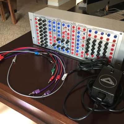STS Serge Sequencer Shop Panel w/ PS2A Power Supply, 4.5" Chassis w/ Rack Ears and 10 Patch Cables image 2
