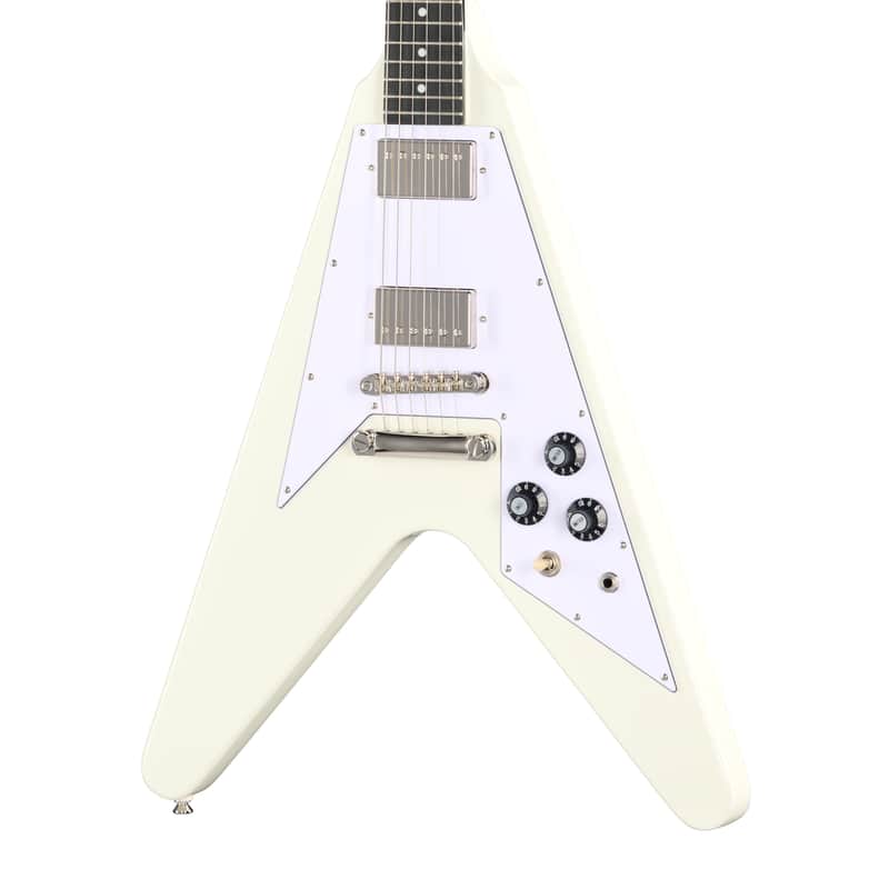 Epiphone Flying V ’70s Electric Guitar – Classic White