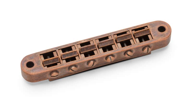 Schaller Germany GTM Tune-o-Matic Bridge, Vintage Copper 12090800 image 1