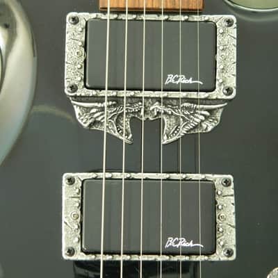 Dragon humbucker pickup rings for bc rich warlock guitar solid metal made in USA by hand surrounds image 1